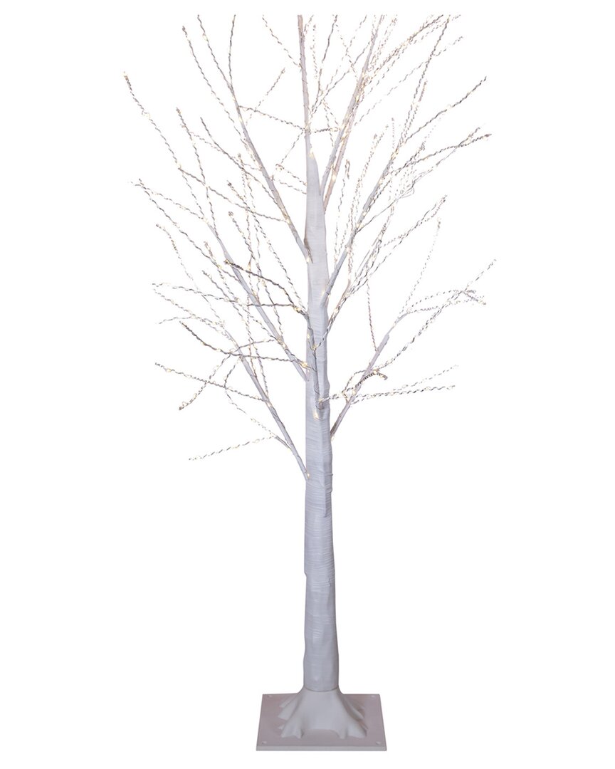 Kurt Adler 4ft Winter White Twig Tree With 500 Warm White Lights In White