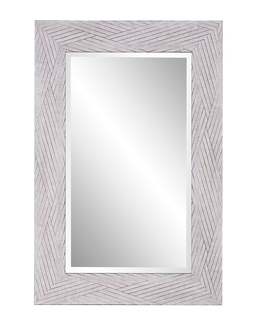 Howard Elliott Buckram Mirror In Grey