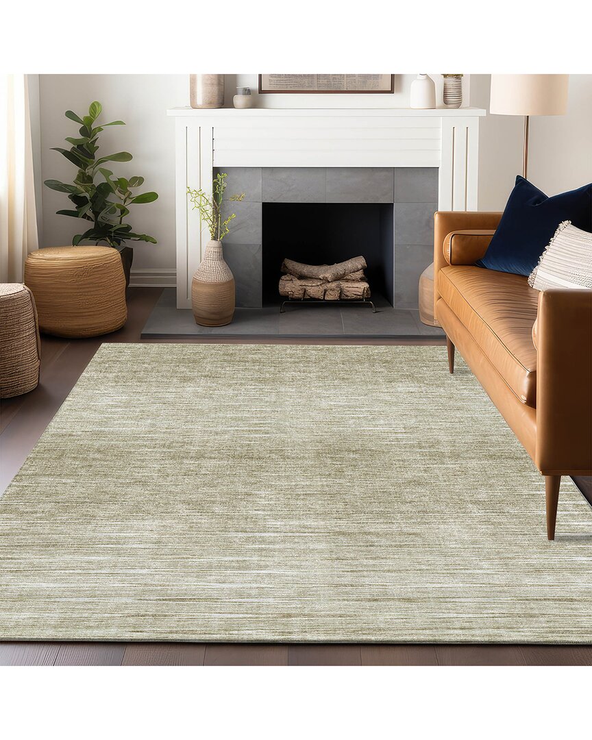 Addison Rugs Premium Washable Area Rug In Green