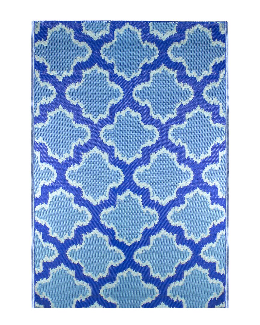 Northlight 4x6ft Quatrefoil Rectangular Outdoor Area Rug