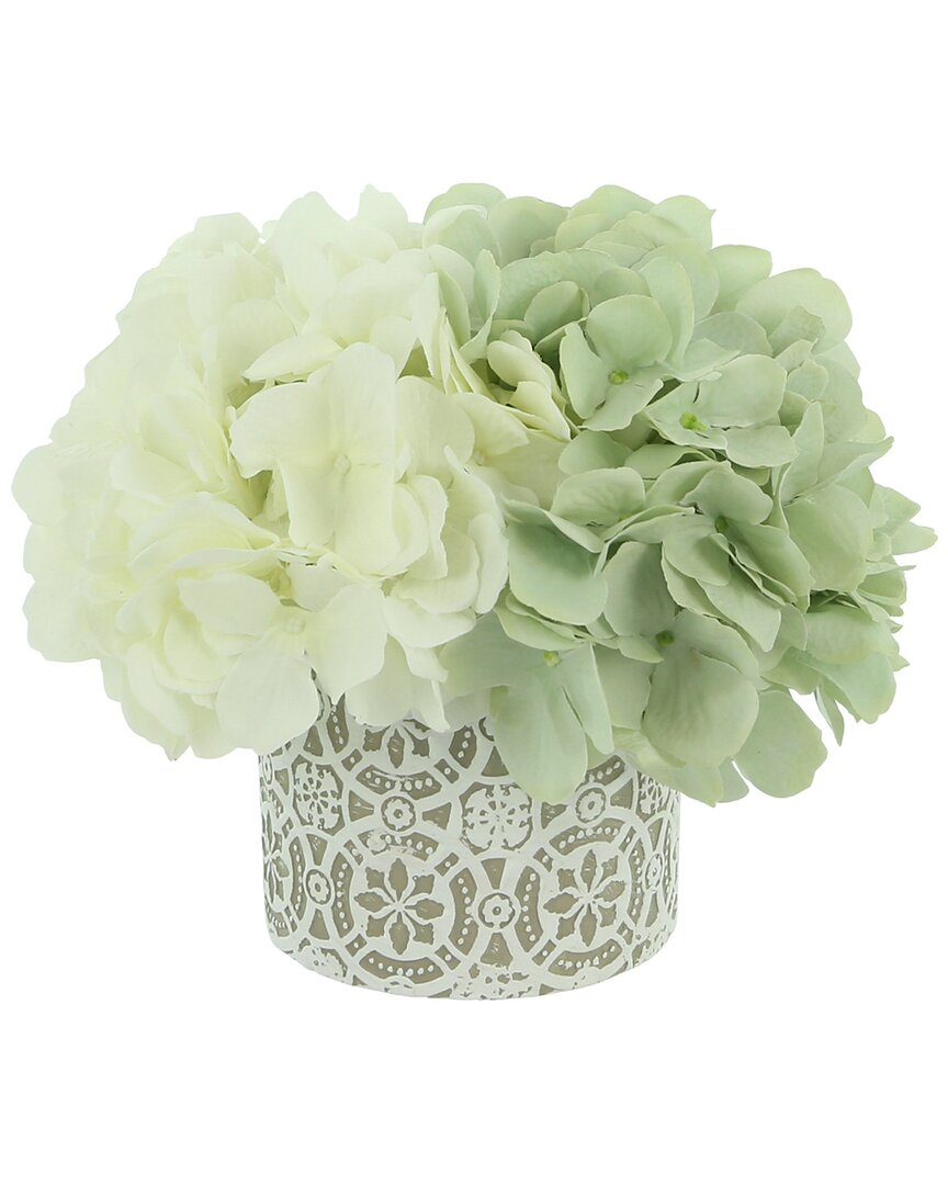 Creative Displays Seafoam Green & White Hydrangea