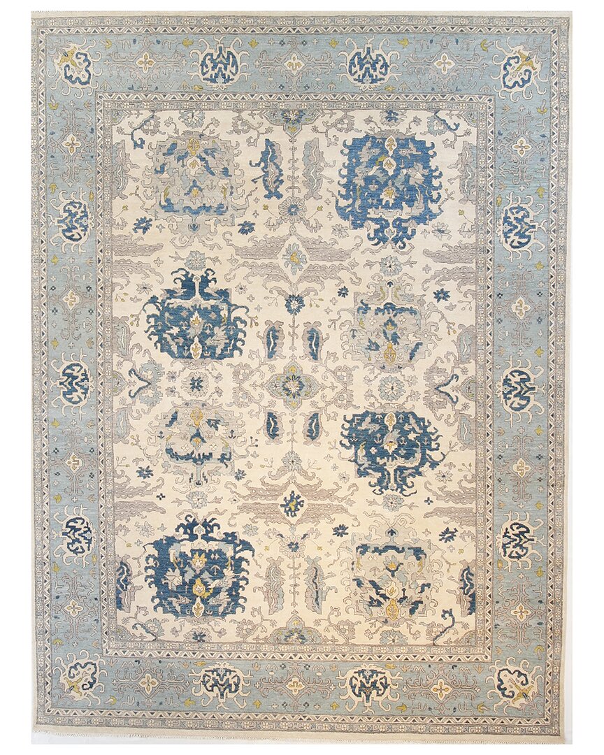 F.j. Kashanian Fj Kashanian Oushak Wool Rug In White