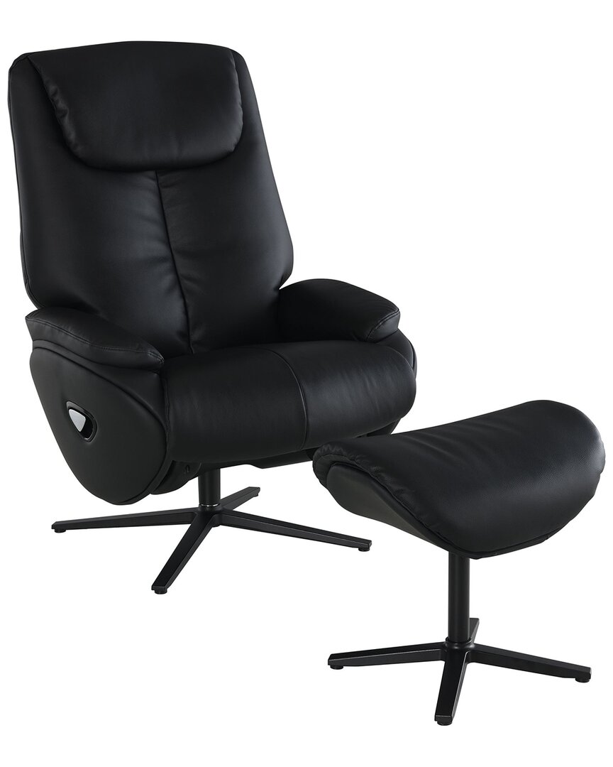 Acme Furniture Labonita Motion Accent Chair With Swivel & Ottoman