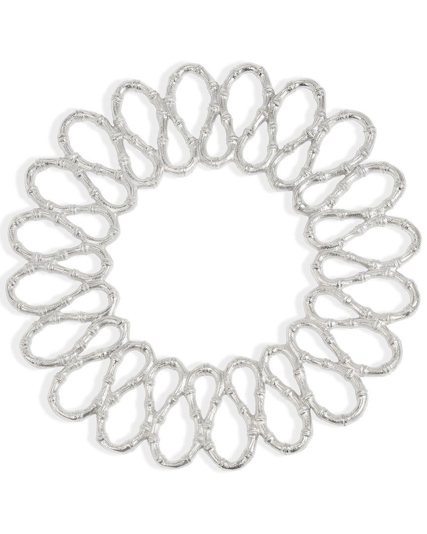 Tiramisu Luxe Loop Charger Plate In Metallic