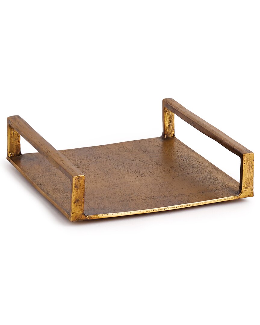 Napa Home & Garden Cabot Square Tray Small In Gold
