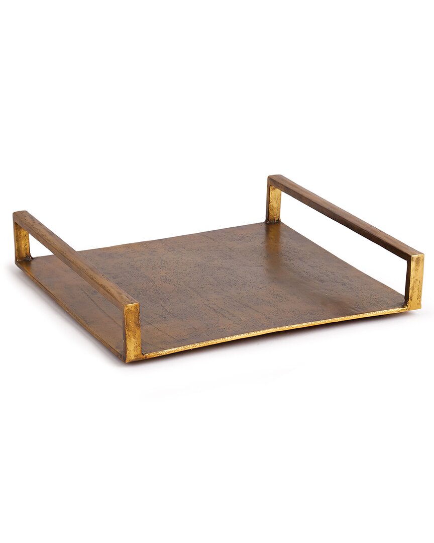 Napa Home & Garden Cabot Square Tray Large In Gold