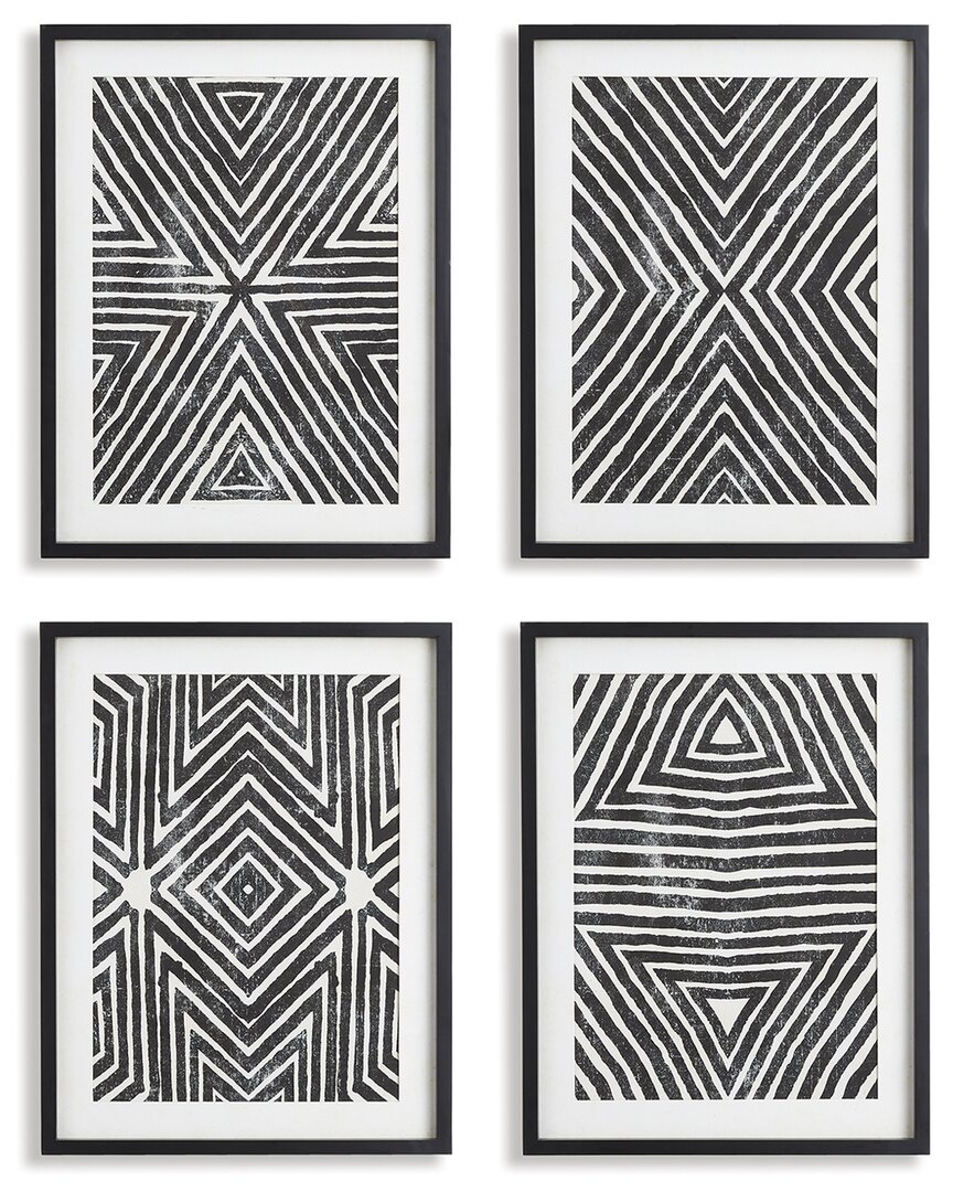 Napa Home & Garden Achromatic Geometric Prints Set