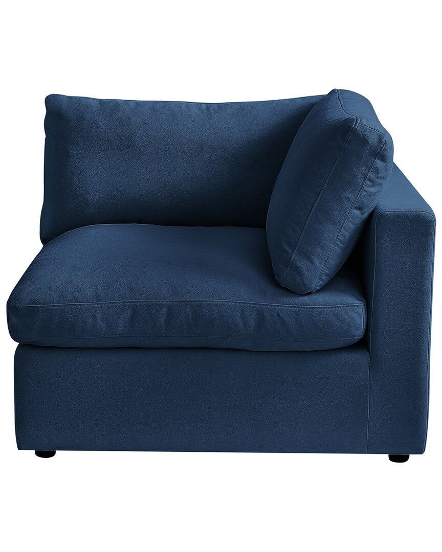 Shop Rustic Manor Yasmin Modular Right Arm Sofa In Blue