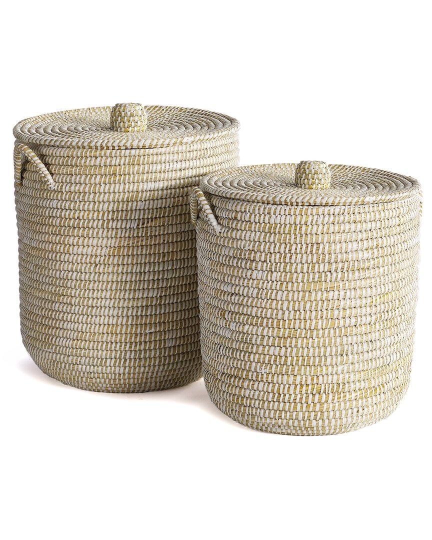 Napa Home & Garden Rivergrass Hamper Baskets In White