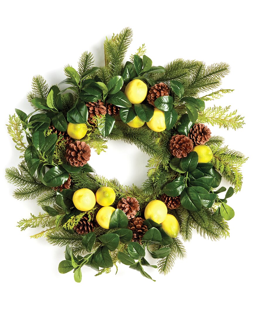 Napa Home & Garden Lemon & Mixed Botanicals Wreath