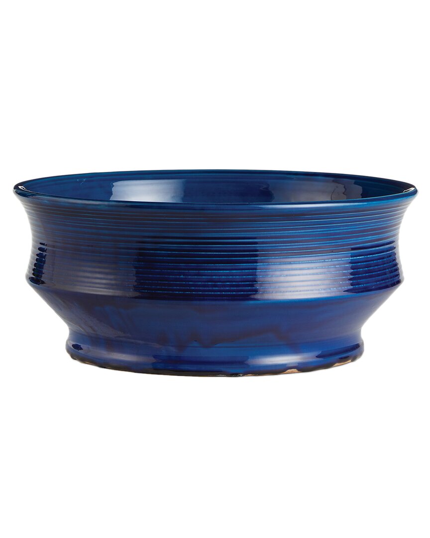 Napa Home & Garden Linea Short Decorative Bowl In Blue