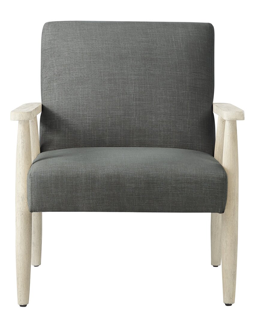 Rustic Manor Discontinued  Vivianne Armchair In Charcoal