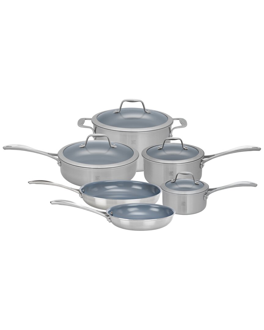 Zwilling J.a. Henckels Spirit Ceramic Nonstick Stainless Steel 10pc Cookware Set
