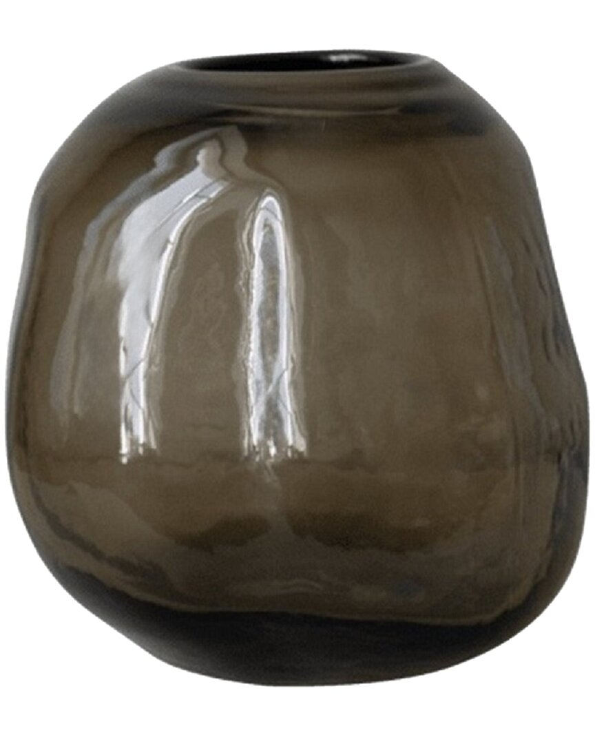 Bidkhome Small Pebble Vase Brown