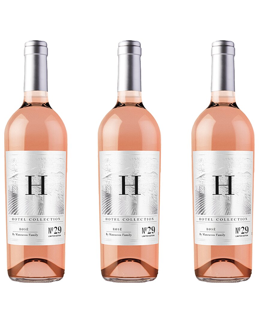Hotel Collection Rose 29 By Manzanos Family: 3 Bottles In Pink