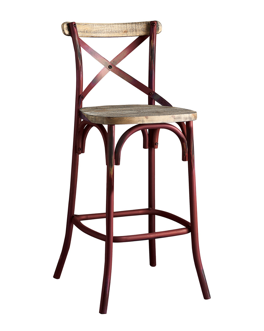 Acme Furniture Zaire Bar Chair In Brown