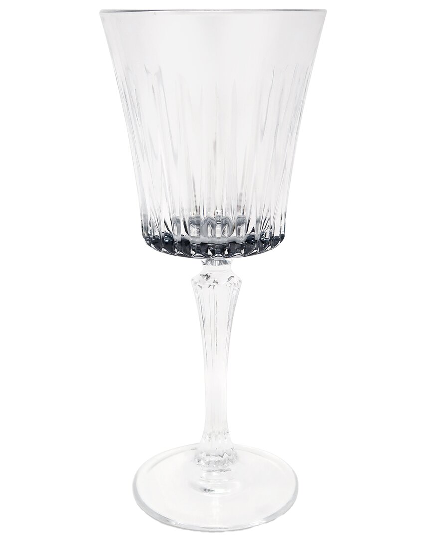 Vivience Set Of 6 Water Glasses With Smoked Bottom