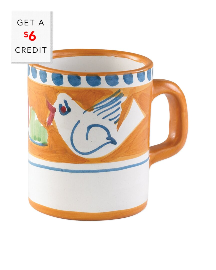 Shop Vietri Campagna Uccello Mug With $6 Credit In Orange