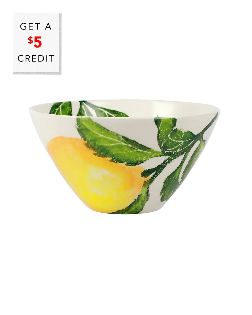 Shop Vietri Limoni Cereal Bowl With $5 Credit In Yellow