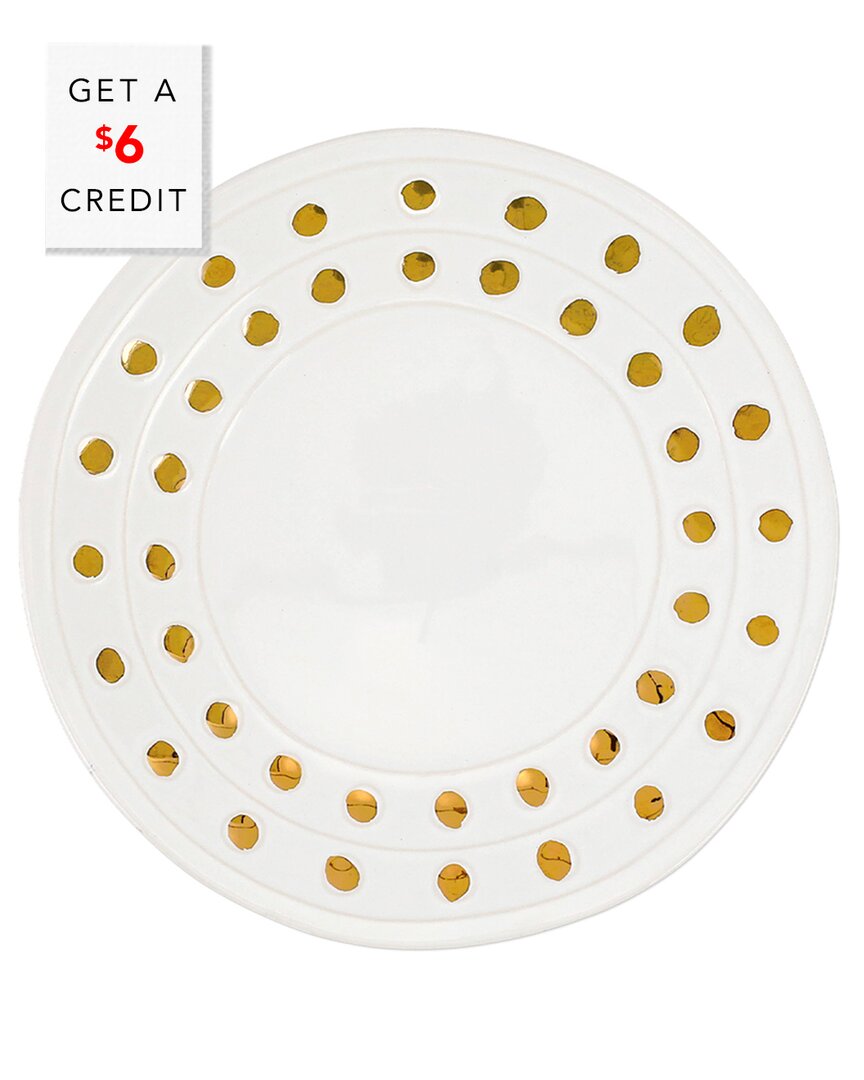 Vietri Medici Gold Salad Plate With $6 Credit