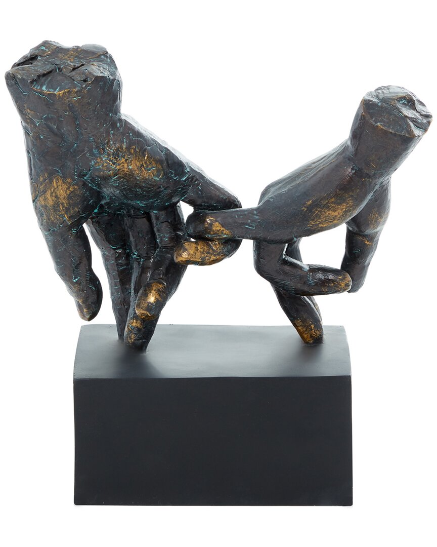Peyton Lane Hands Black Polystone Hands Sculpture