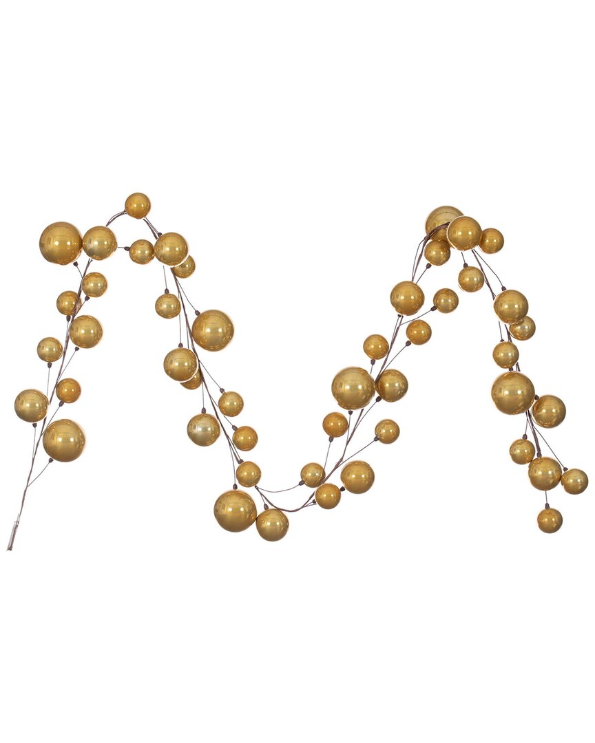 Vickerman 10ft Gold Pearl Ornament Branch