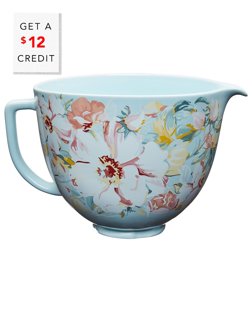Kitchenaid 5qt Patterned Titanium-reinforced Ceramic Bowl With $12 Credit