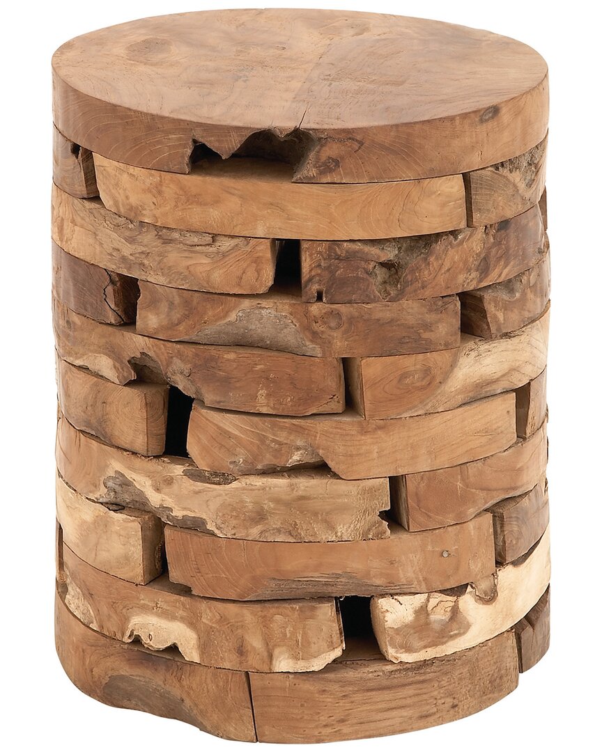 Peyton Lane Handmade Accent Table In Brown
