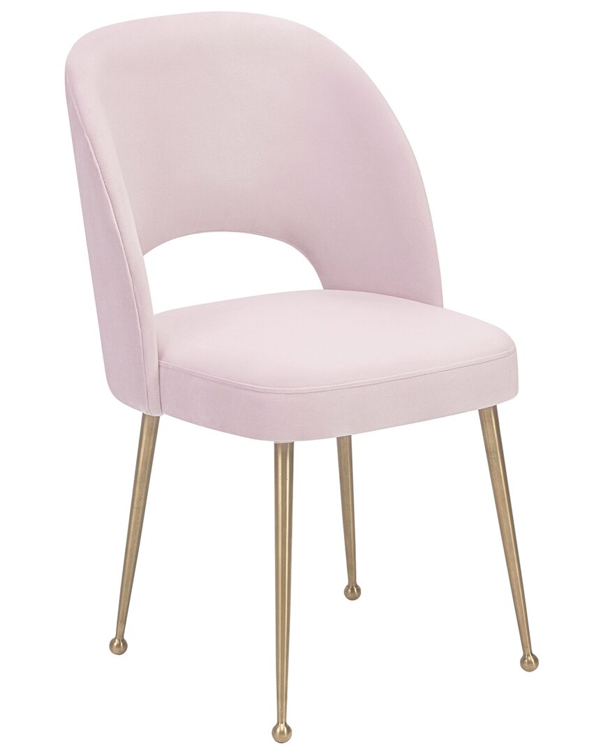 Tov Furniture Swell Velvet Chair In Pink