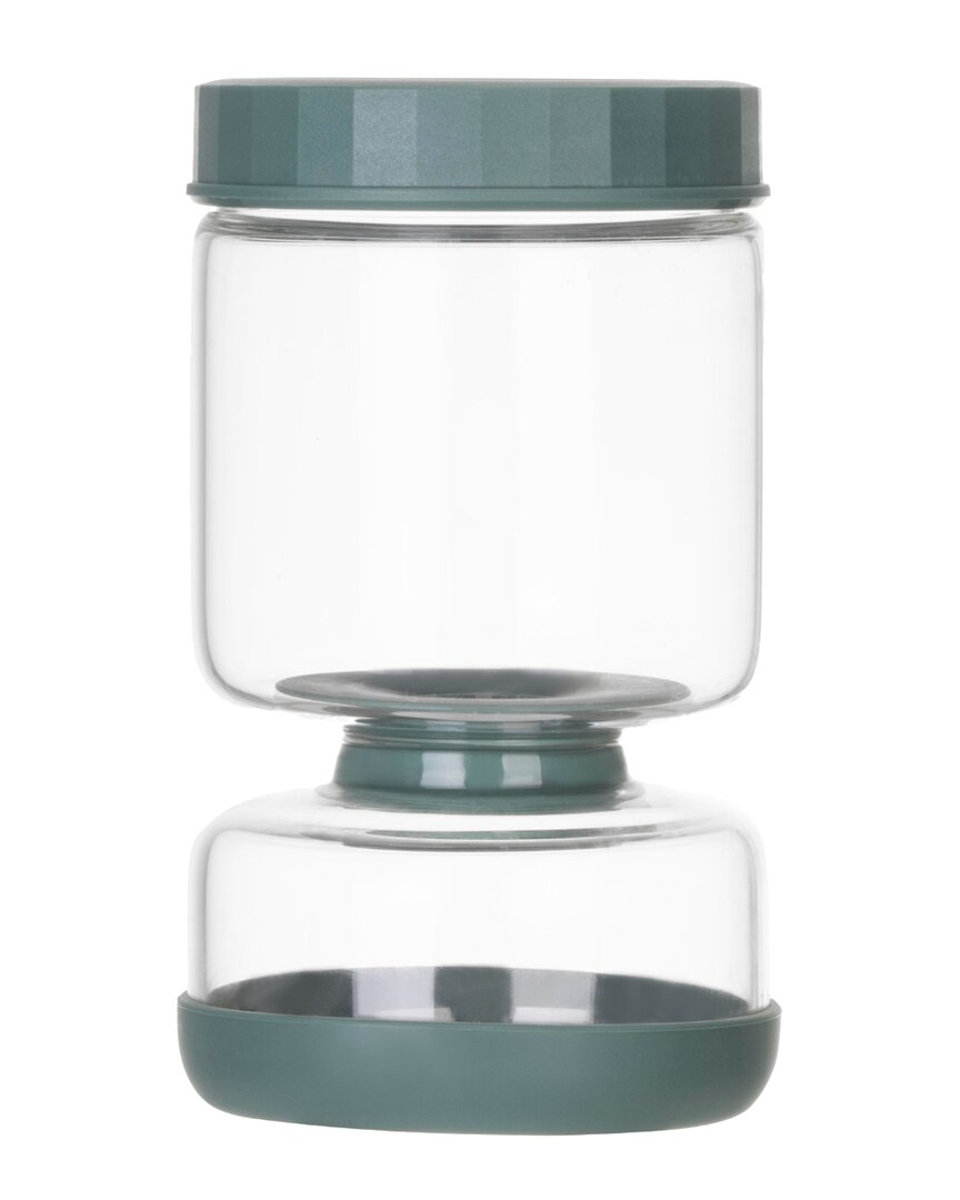 Genicook Dual-part Flip-over Hand Blown Pickle Jar
