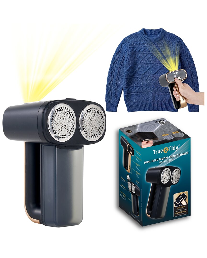 True & Tidy Dual Head Digital Fabric Shaver With Light