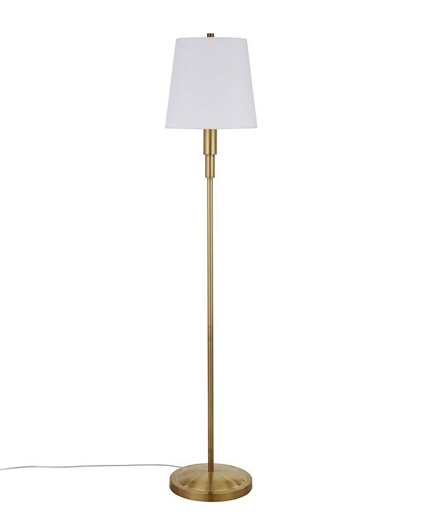 Abraham + Ivy Emerson Brass Finish Floor Lamp In Gold