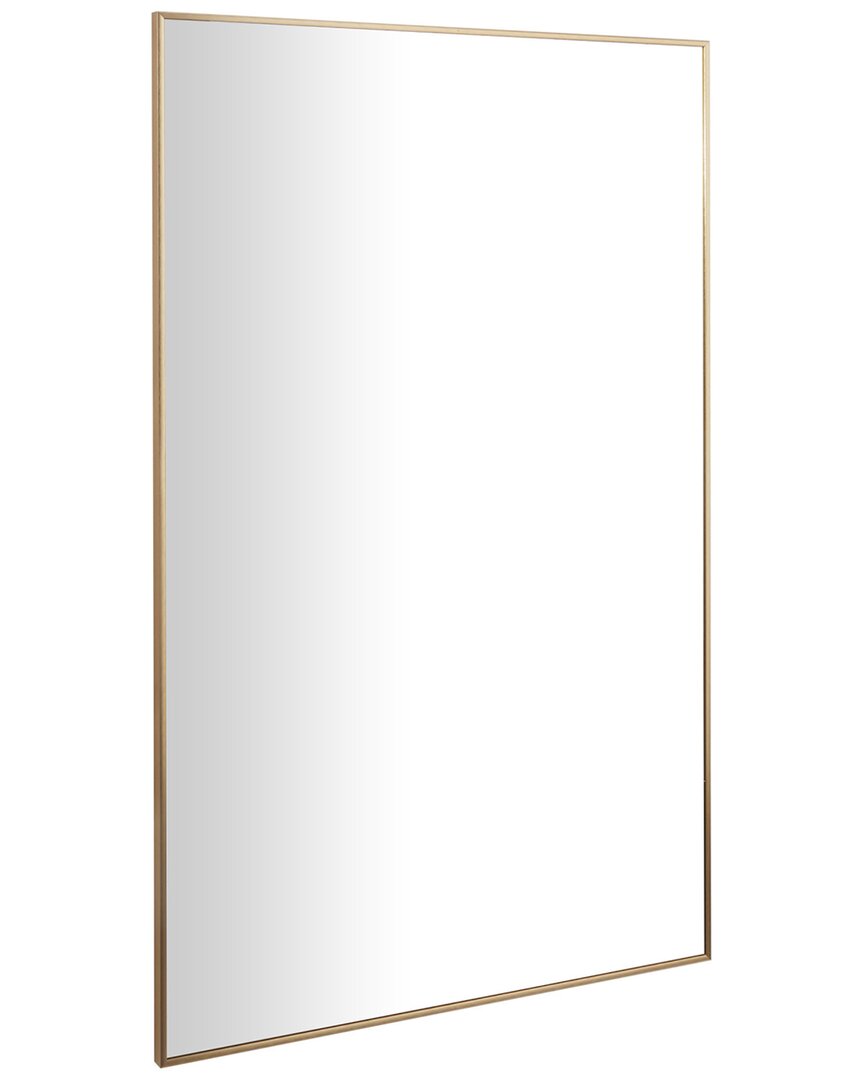 Cosmoliving By Cosmopolitan Metal Wall Mirror With Thin Frame In Gold