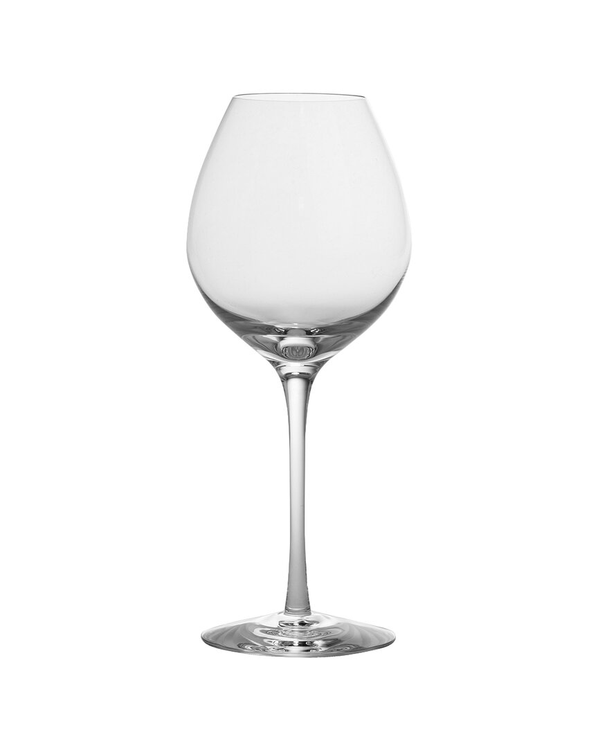 Orrefors Set Of 2 Difference Fruit Wine Glasses