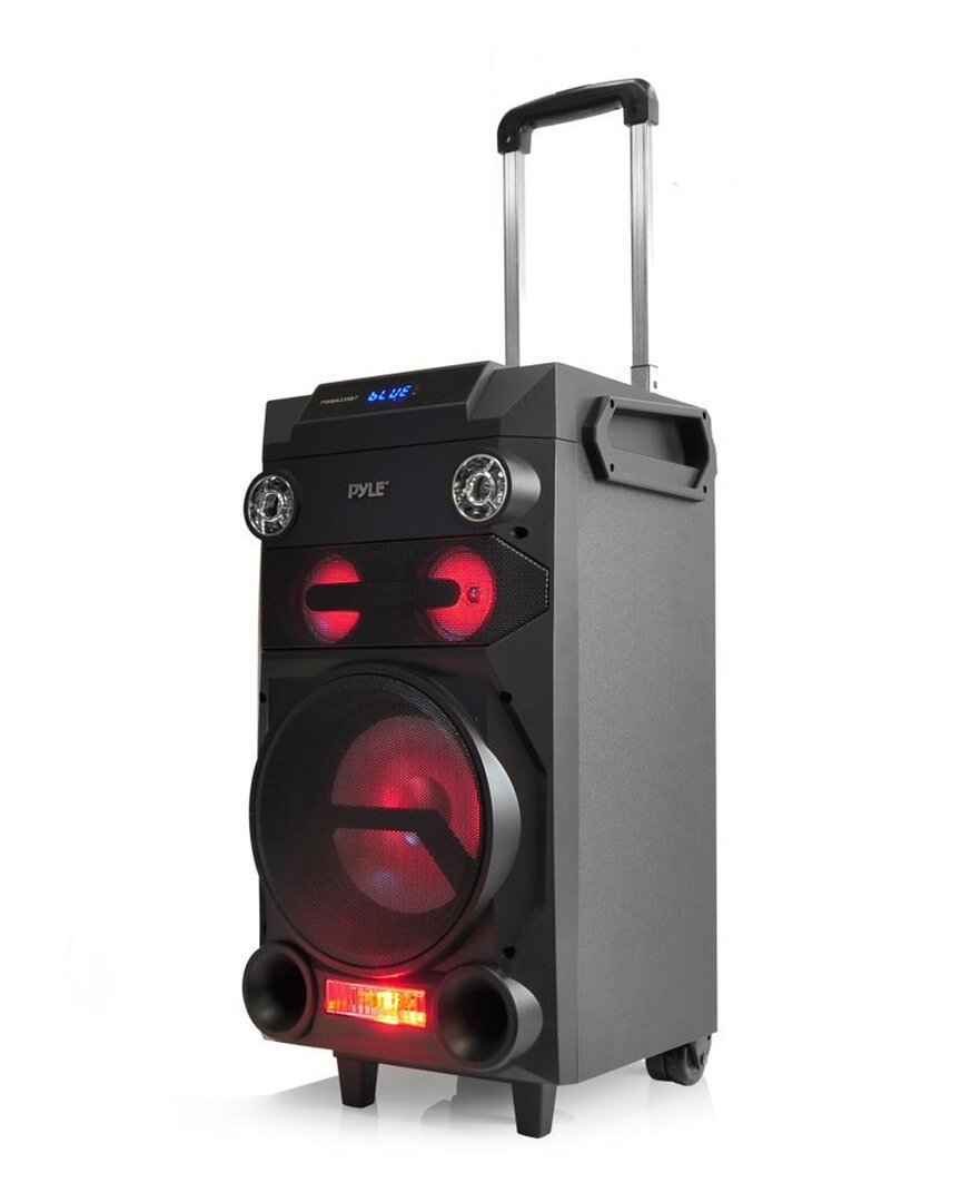 Pyle Portable Red 1 Bluetooth Karaoke Speaker System In Black