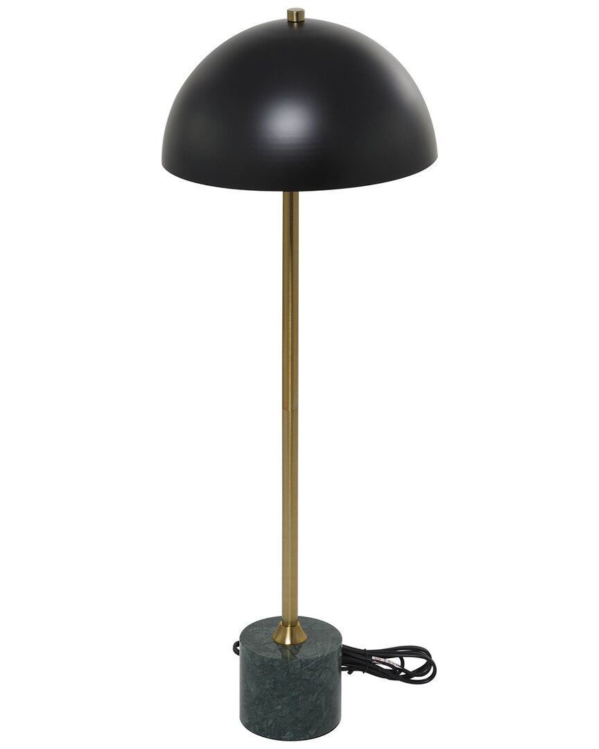 Peyton Lane Metal Umbrella Style Desk Lamp In Black