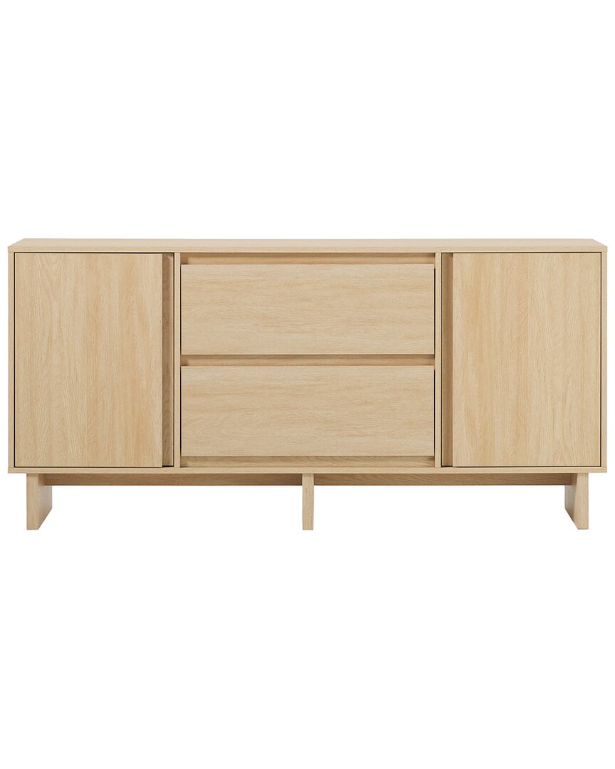 Walker Edison 63in Scandi Sideboard With Beveled Drawers