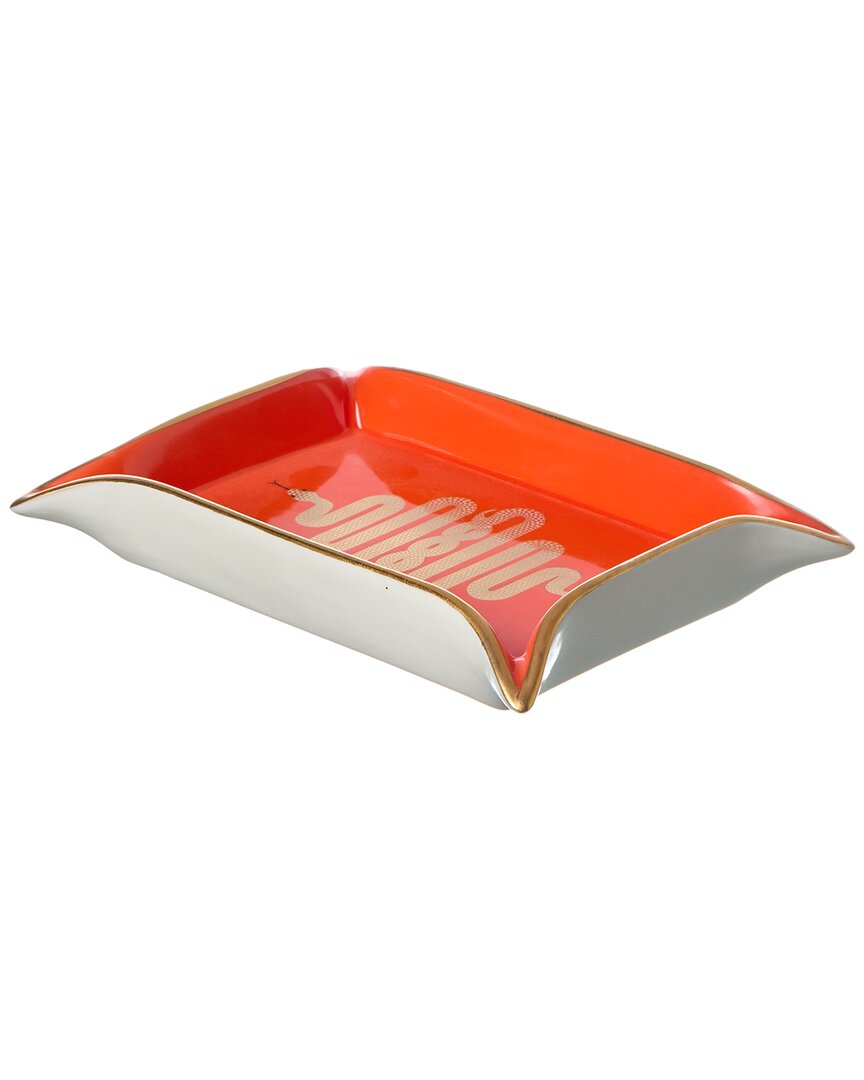 Jonathan Adler Snake-print Valet Tray