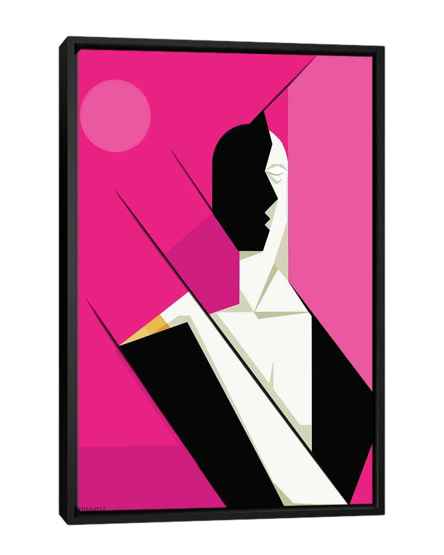 Icanvas Shocking Pink Framed Canvas By Le Minh Wall Art