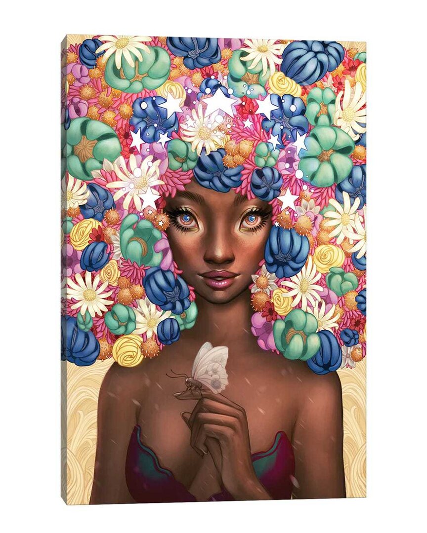 Icanvas Flower Crown Canvas Artwork By Ejiwa Ebenebe Wall Art