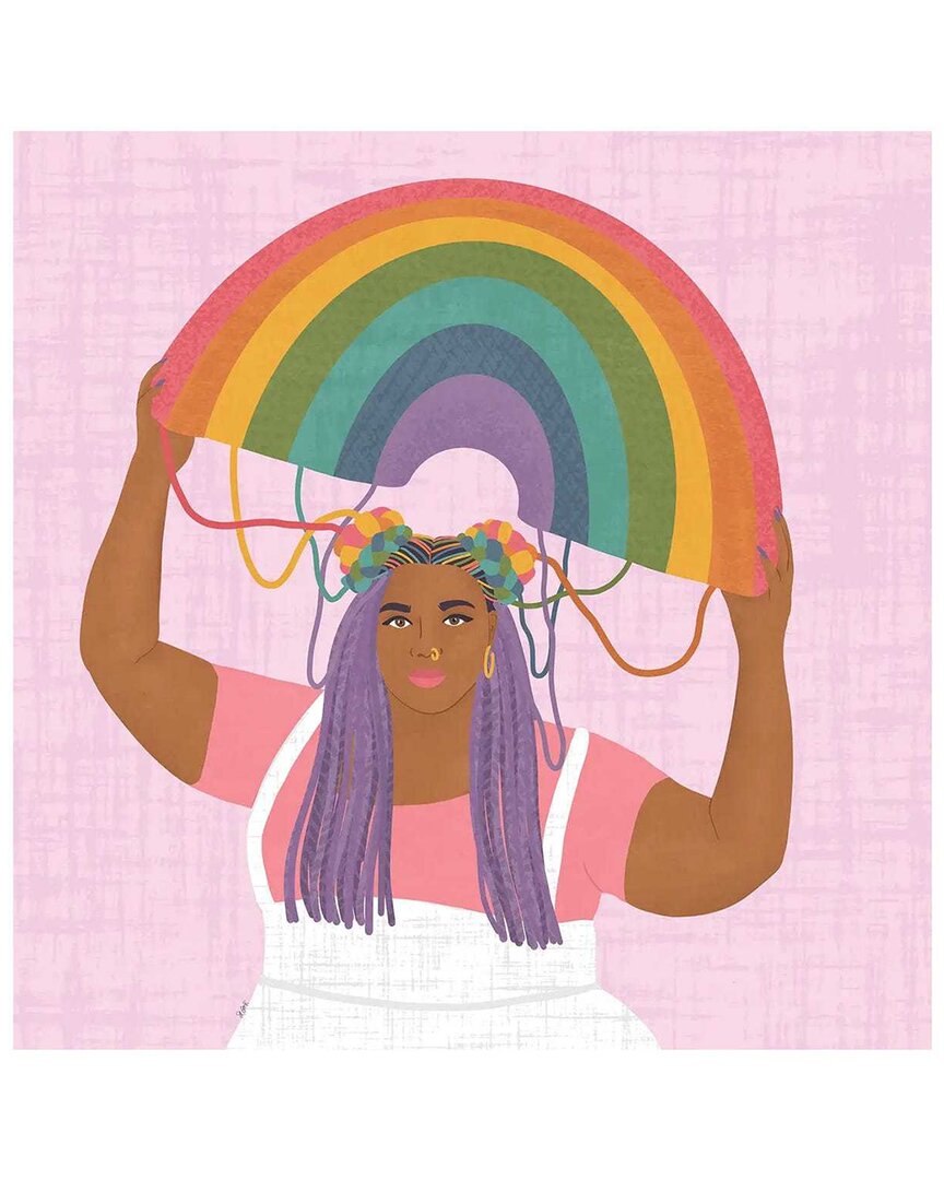 Icanvas Head Full Of Rainbows Canvas Artwork By Sheila Gotti Wall Art