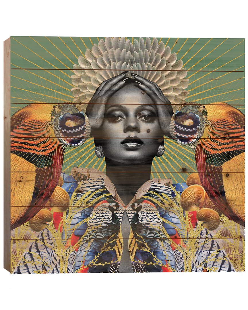 Icanvas Iris Wood Print By Lolita Lorenzo