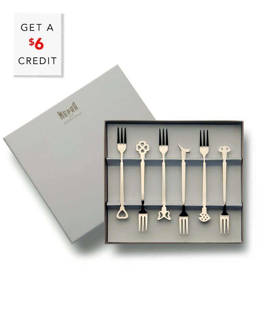 Mepra Gift Box 6pc Mini Forks With $6 Credit