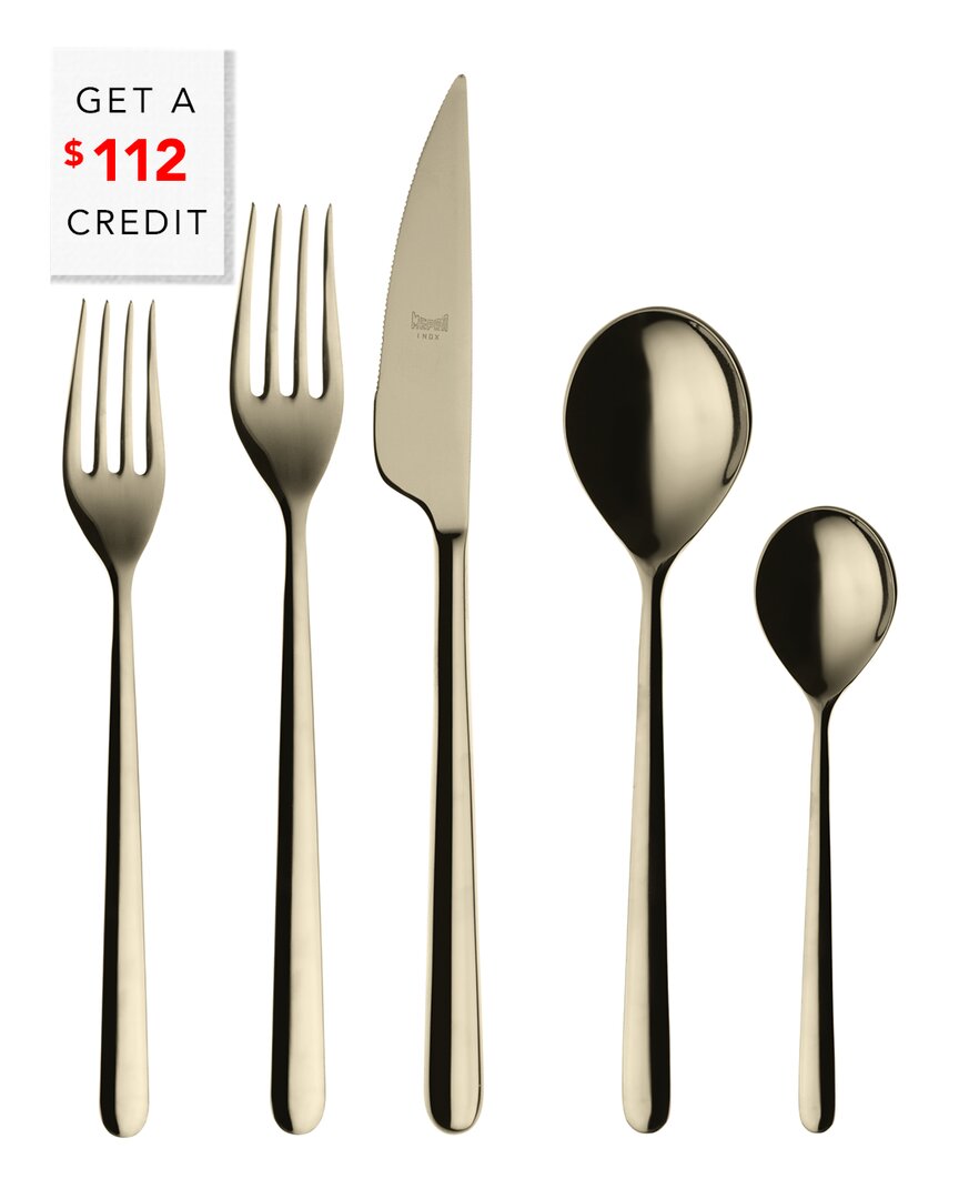 Mepra 20pc Flatware Set With $112 Credit
