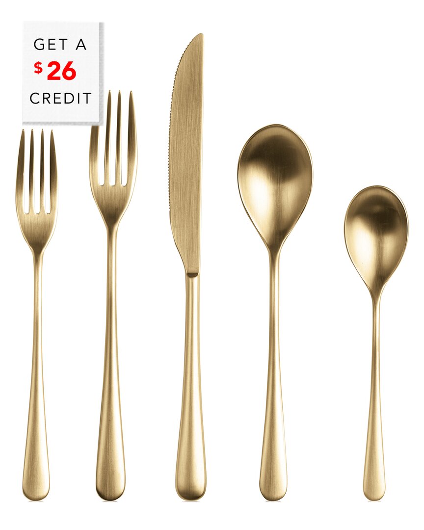 Mepra 5pc Neve Ice Flatware  Set