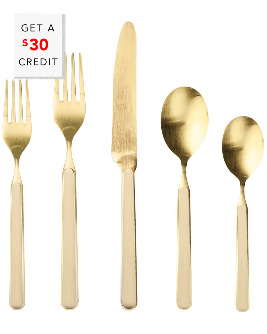 Mepra 5pc Fantasia Ice Flatware Set With $30 Credit