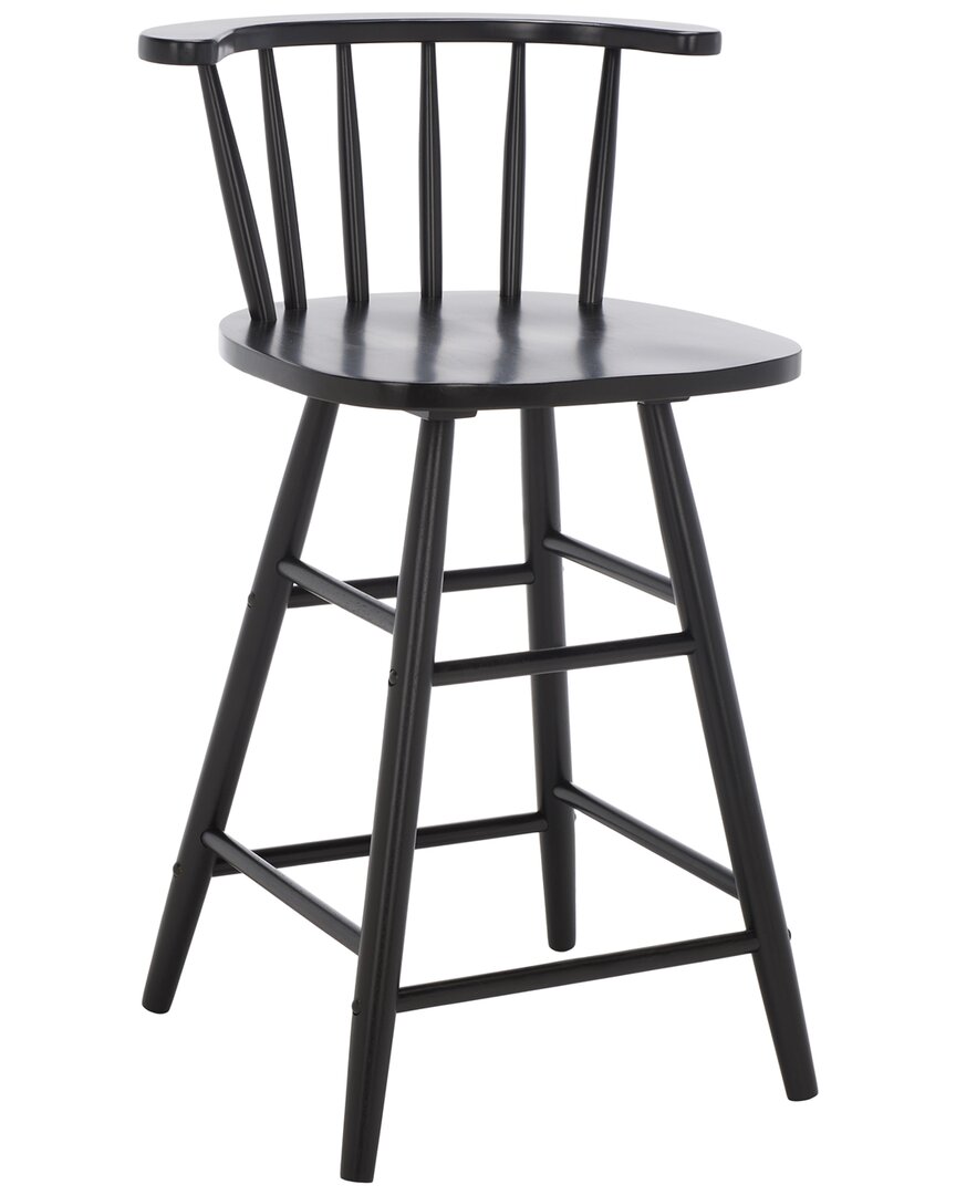 Safavieh Jay Wood Counter Stool In Black