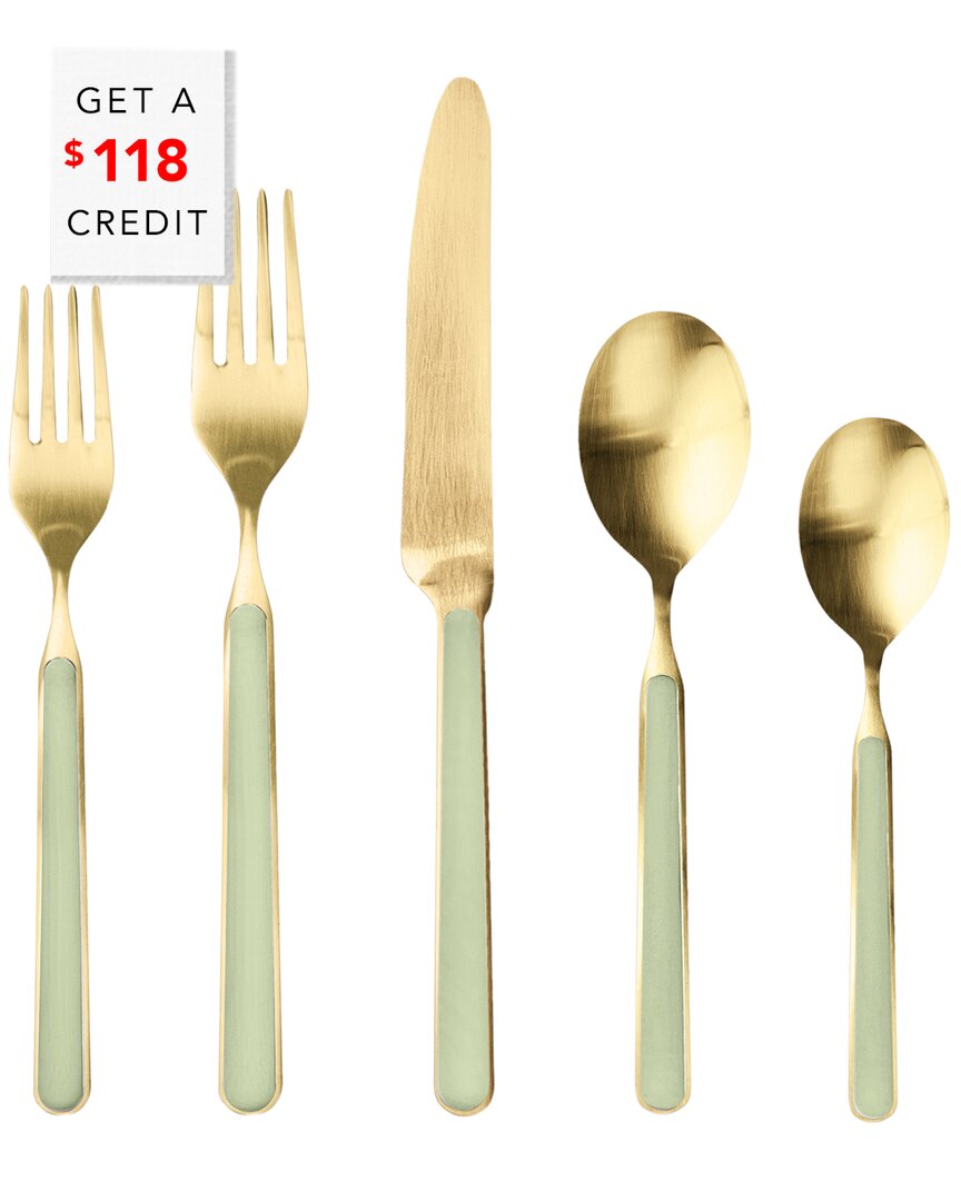 Mepra 20pc Fantasia Ice Flatware Set With $118 Credit