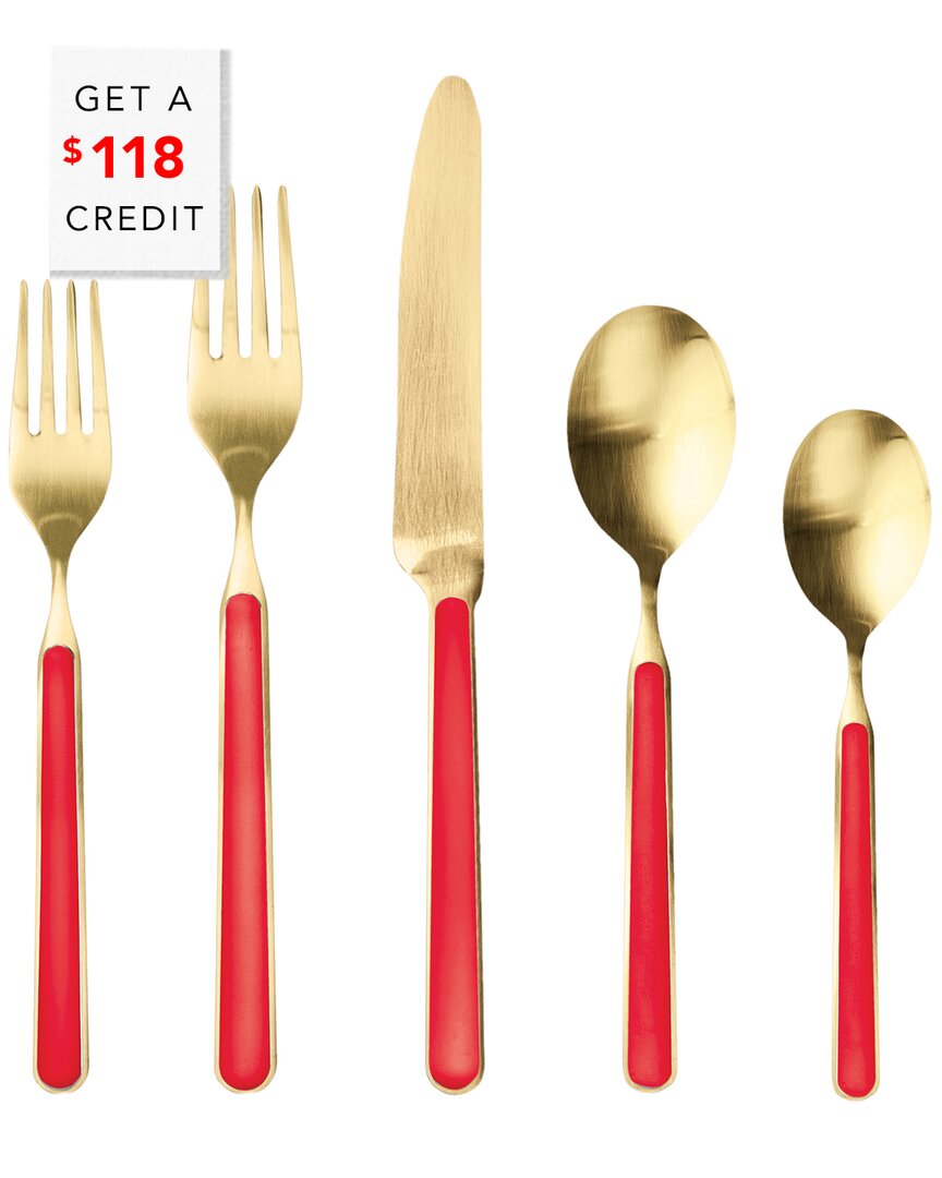 Mepra 20pc Fantasia Ice Flatware Set With $118 Credit