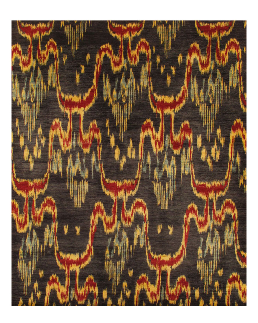 Pasargad Home Ikat Hand-knotted Rug